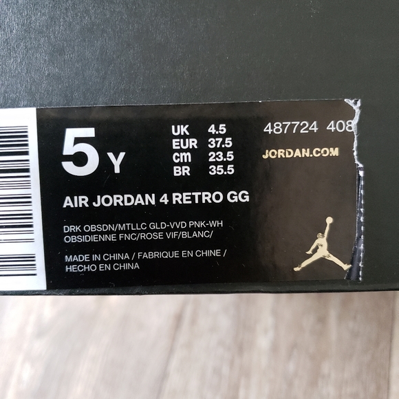 📌SOLD📌 Air Jordan 4 Retro Obsidian Pink - Picture 7 of 7